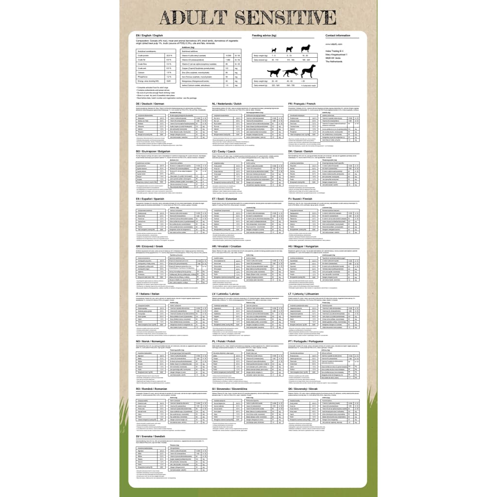 Ξηρά Τροφή Σκύλων Premium Adult Sensitive Lamb & Rice 2τεμ 30 κ - PAKOBAZAAR