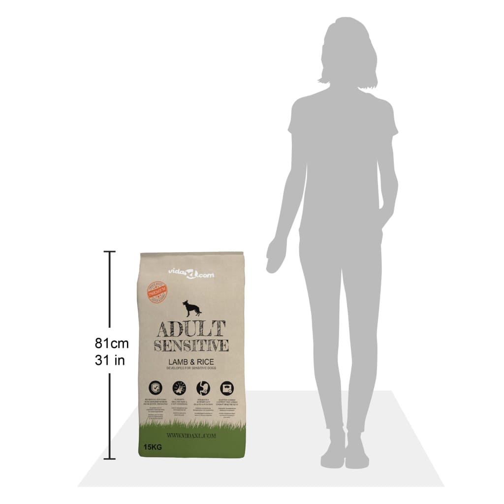 Ξηρά Τροφή Σκύλων Premium Adult Sensitive Lamb & Rice 2τεμ 30 κ - PAKOBAZAAR