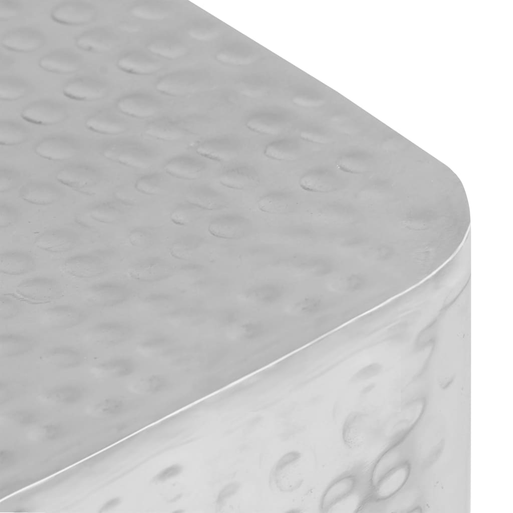 Τραπεζάκια Σαλονιού 2 τεμ. Ασημί από Αλουμίνιο - PAKOBAZAAR