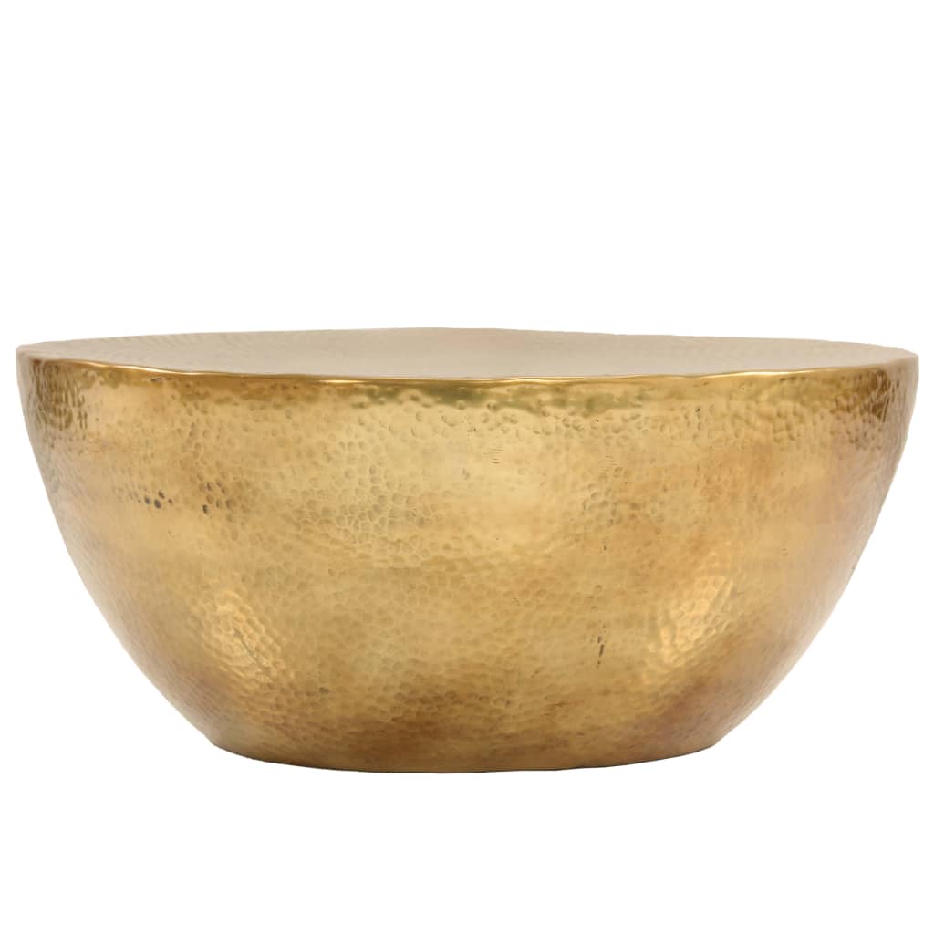 Τραπεζάκι Σαλονιού Hammered Μπρούτζινο 70x30 εκ. από Αλουμίνιο - PAKOBAZAAR