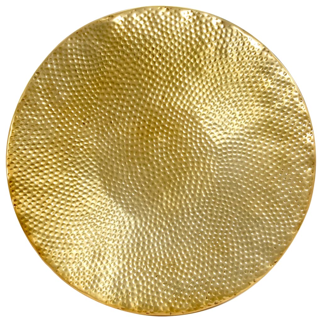 Τραπεζάκι Σαλονιού Hammered Μπρούτζινο 70x30 εκ. από Αλουμίνιο - PAKOBAZAAR