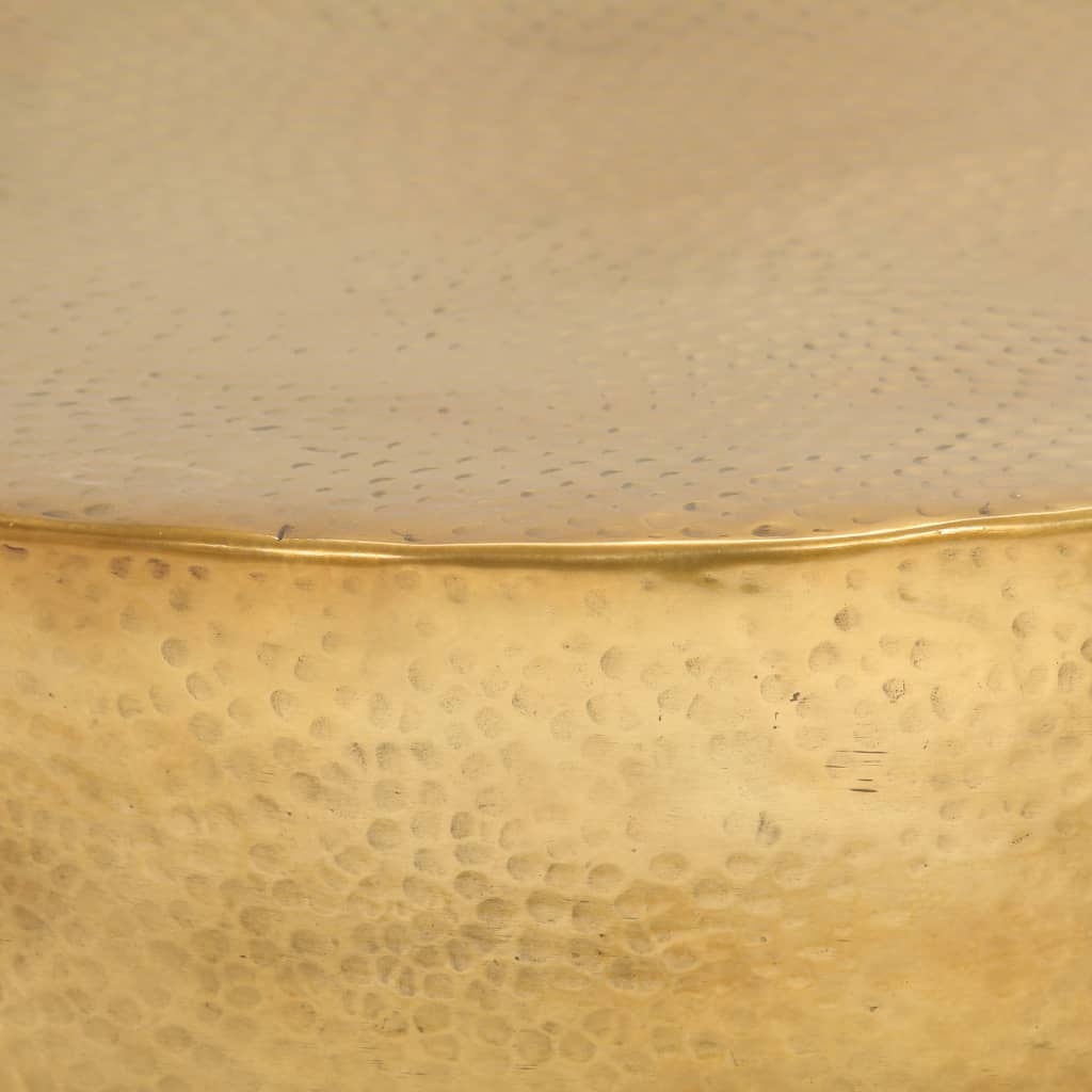 Τραπεζάκι Σαλονιού Hammered Μπρούτζινο 70x30 εκ. από Αλουμίνιο - PAKOBAZAAR