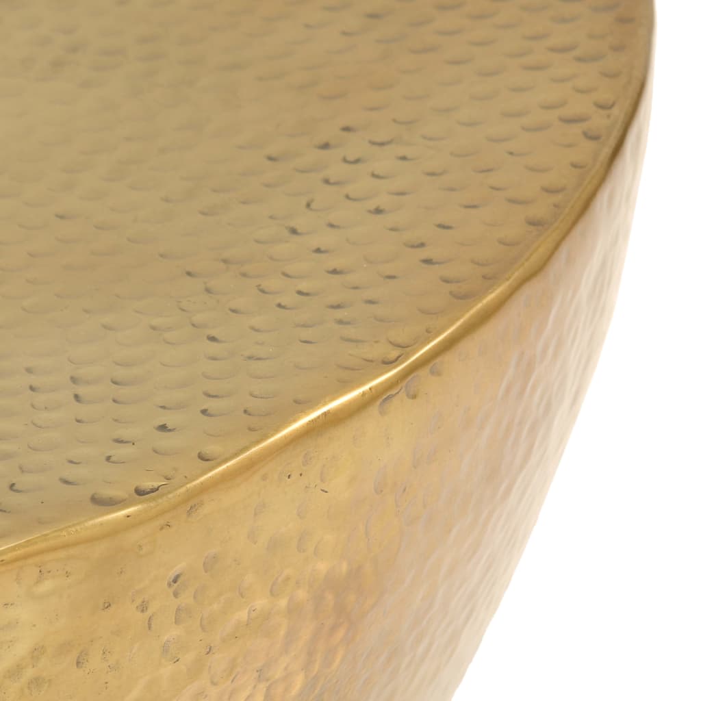 Τραπεζάκι Σαλονιού Hammered Μπρούτζινο 70x30 εκ. από Αλουμίνιο - PAKOBAZAAR