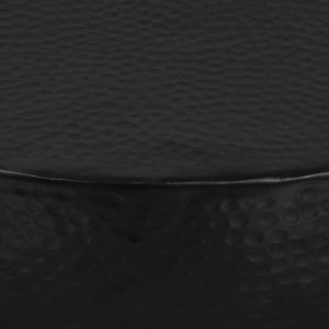 Τραπεζάκι Σαλονιού Hammered Μαύρο 70 x 30 εκ. από Αλουμίνιο - PAKOBAZAAR