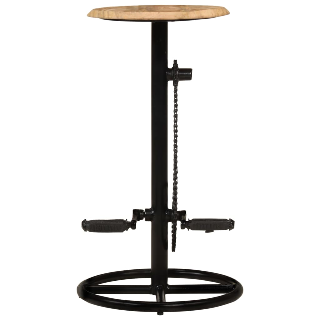 Σκαμπό Μπαρ 2 τεμ. από Μασίφ Ξύλο Μάνγκο - PAKOBAZAAR