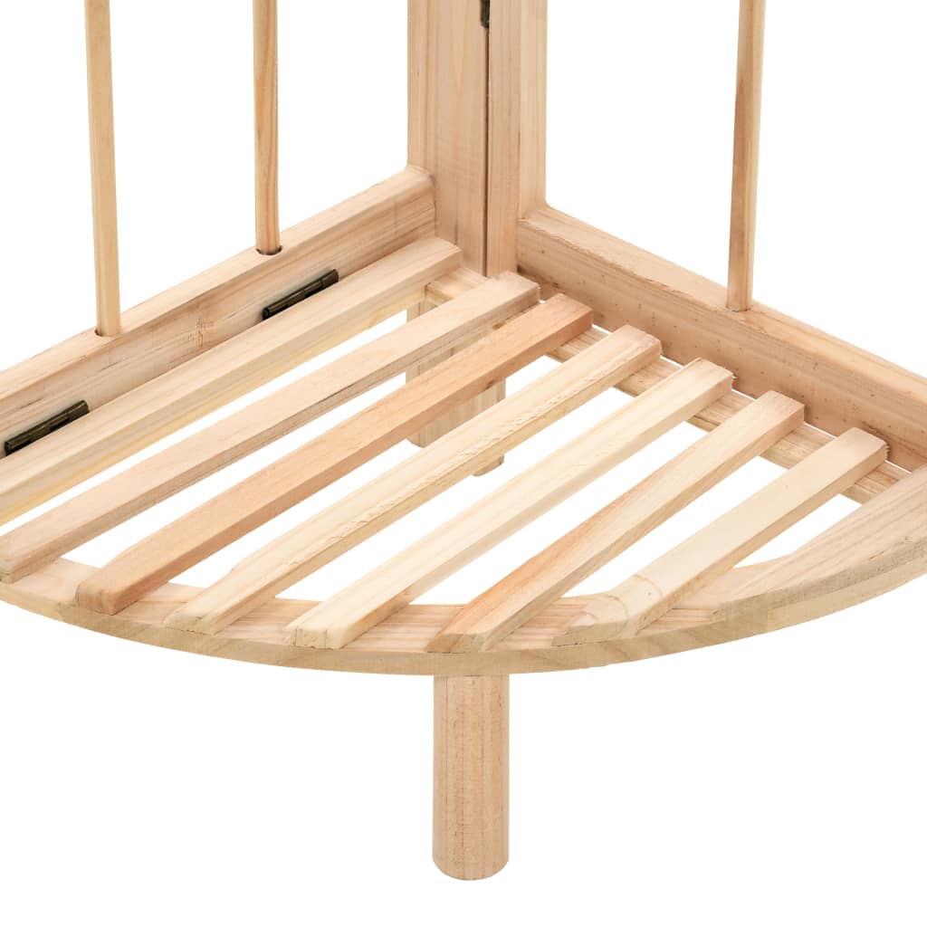 Ράφι Γωνιακό 27 x 27 x 110 εκ. από Ξύλο Κέδρου - PAKOBAZAAR
