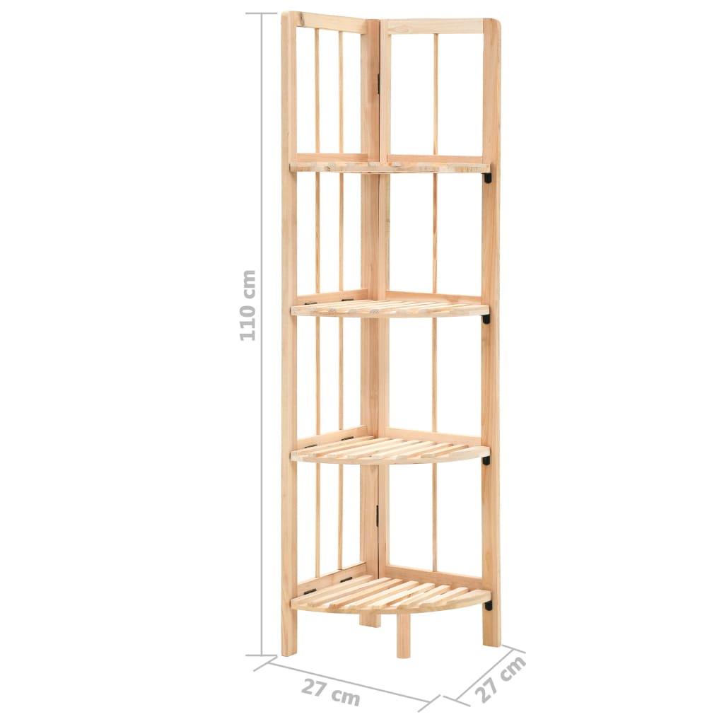 Ράφι Γωνιακό 27 x 27 x 110 εκ. από Ξύλο Κέδρου - PAKOBAZAAR
