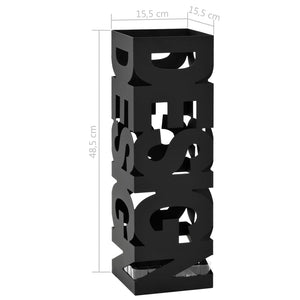 Ομπρελοθήκη με Σχέδιο Design Μαύρη Ατσάλινη - PAKOBAZAAR