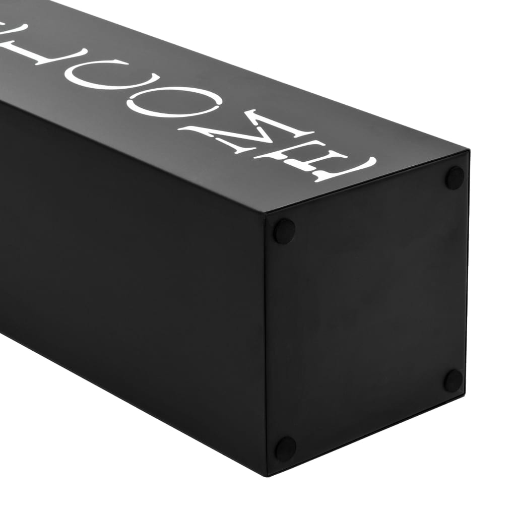 Ομπρελοθήκη με Σχέδιο «Welcome» Μαύρη Ατσάλινη - Pakobazaar