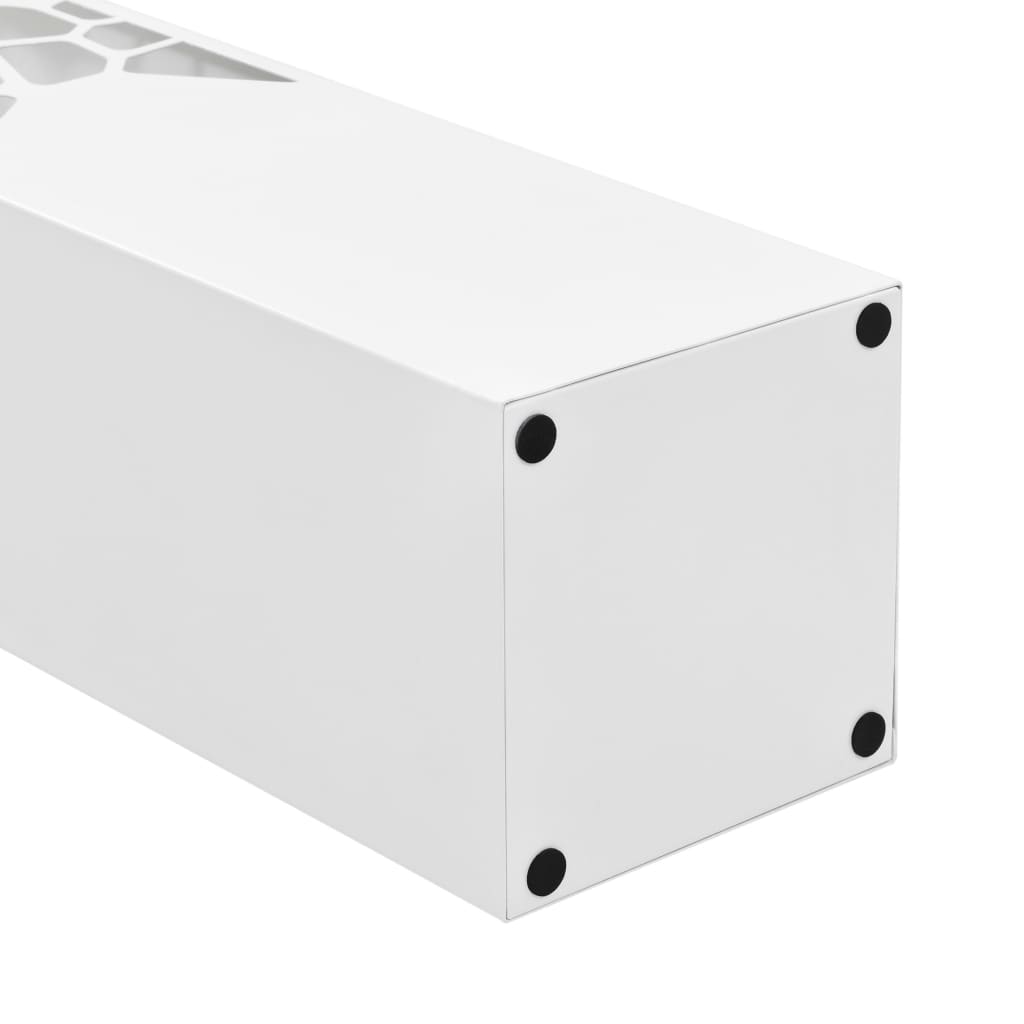 Ομπρελοθήκη με Σχέδιο Πέτρες Λευκή Ατσάλινη - PAKOBAZAAR