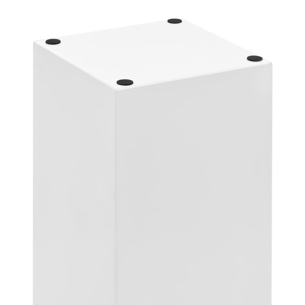 Ομπρελοθήκη με Σχέδιο Πέτρες Λευκή Ατσάλινη - PAKOBAZAAR