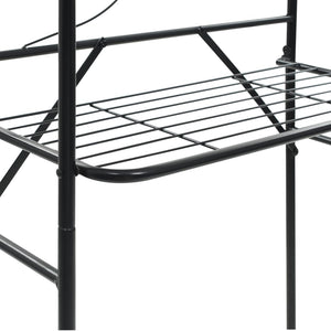Ραφιέρα Μπάνιου Μαύρη 60 x 33 x 174 εκ. - PAKOBAZAAR