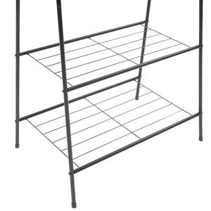 Κρεμάστρα Ρούχων Δαπέδου Μαύρη 59 x 35 x 150 εκ. - PAKOBAZAAR