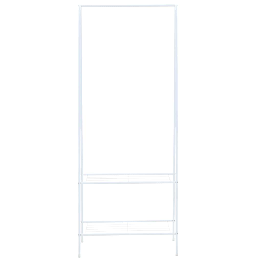 Κρεμάστρα Ρούχων Δαπέδου Λευκή 59 x 35 x 150 εκ. - PAKOBAZAAR