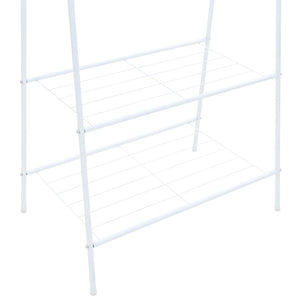 Κρεμάστρα Ρούχων Δαπέδου Λευκή 59 x 35 x 150 εκ. - PAKOBAZAAR