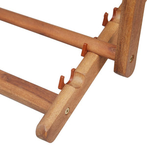 Σεζλόνγκ Πτυσσόμενη Κόκκινη Υφασμάτινη / Ξύλινος Σκελετός - Pakobazaar
