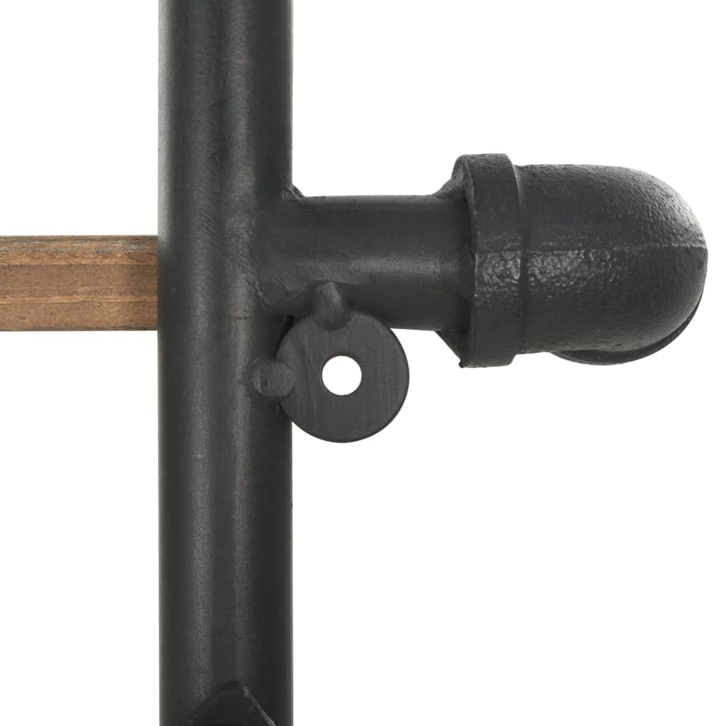 Βιβλιοθήκη 120 x 42 x 180 εκ. από Μασίφ Ξύλο Ελάτης / Ατσάλι - PAKOBAZAAR