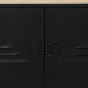 Βιβλιοθήκη 80x32,5x180 εκ. από Μασίφ Ξύλο Ελάτης / Ατσάλι - PAKOBAZAAR
