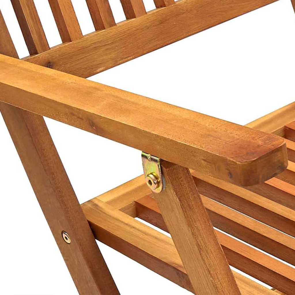 Σετ Τραπεζαρίας Εξ. Χώρου Πτυσσόμενο 5 τεμ. Μασίφ Ξύλο Ακακίας