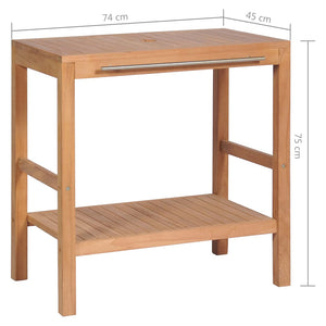 Έπιπλο Μπάνιου 74 x 45 x 75 εκ. από Μασίφ Ξύλο Teak - Pakobazaar