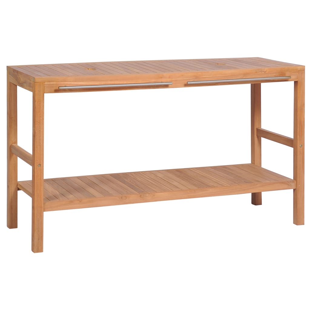 Έπιπλο Μπάνιου 132 x 45 x 75 εκ. από Μασίφ Ξύλο Teak - PAKOBAZAAR