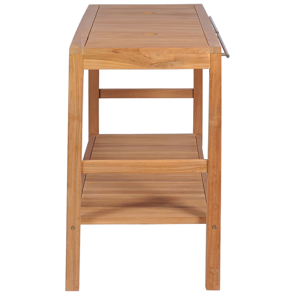 Έπιπλο Μπάνιου 132 x 45 x 75 εκ. από Μασίφ Ξύλο Teak - PAKOBAZAAR