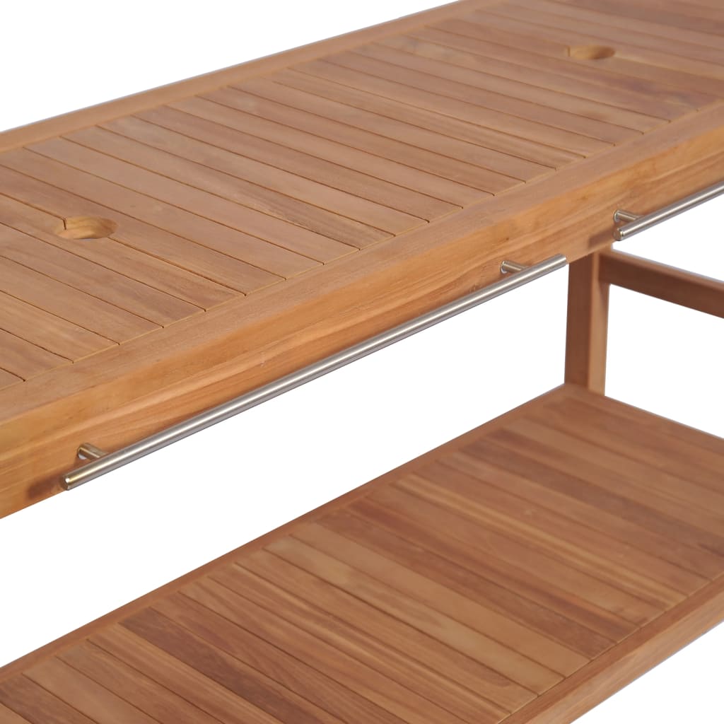 Έπιπλο Μπάνιου 132 x 45 x 75 εκ. από Μασίφ Ξύλο Teak - PAKOBAZAAR