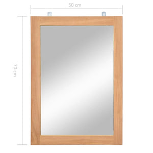 Καθρέφτης Τοίχου 50 x 70 εκ. από Μασίφ Ξύλο Teak - Pakobazaar