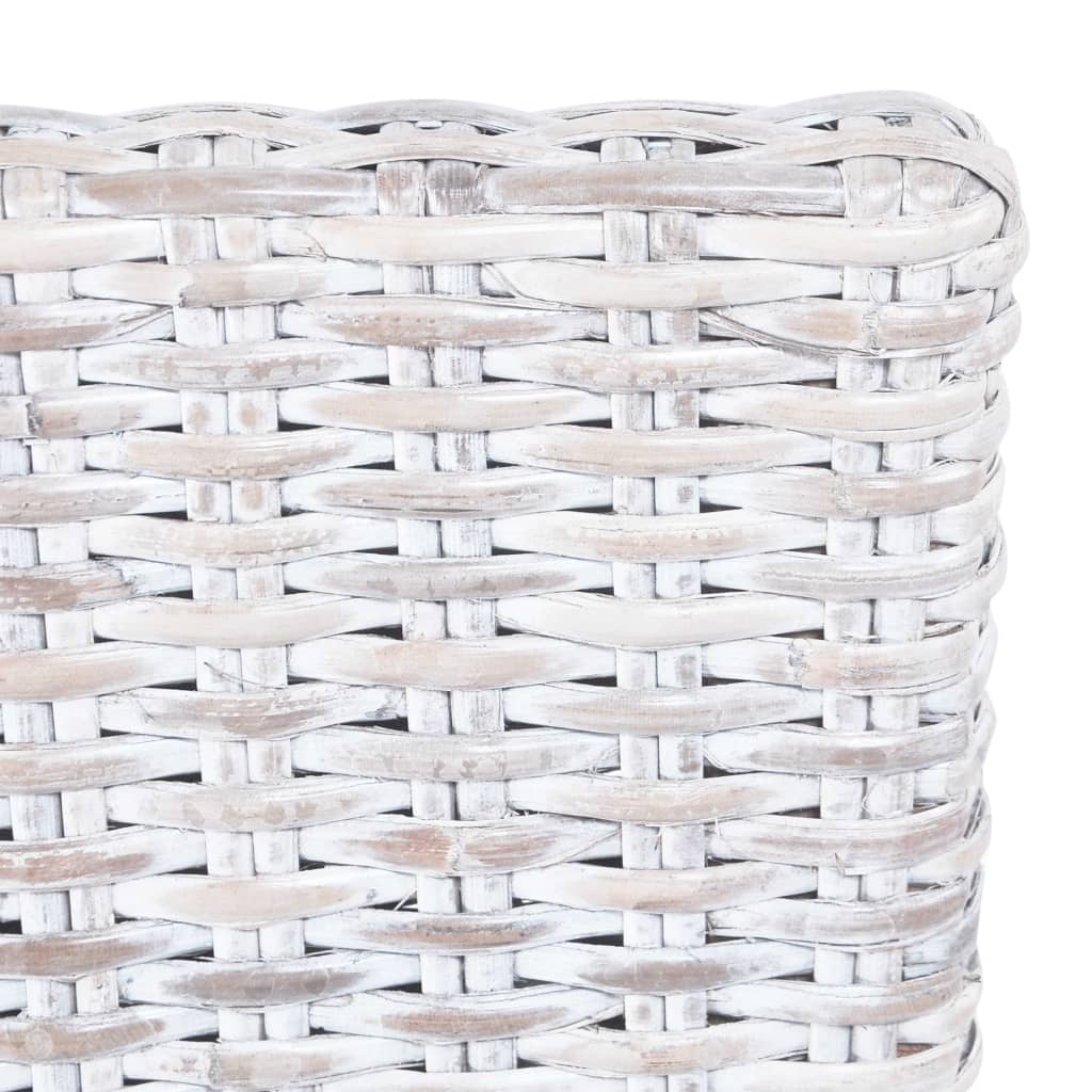 Καρέκλες Τραπεζαρίας 2 τεμ. Αν. Καφέ από Ρατάν Kubu Ξύλο Μαόνι - PAKOBAZAAR