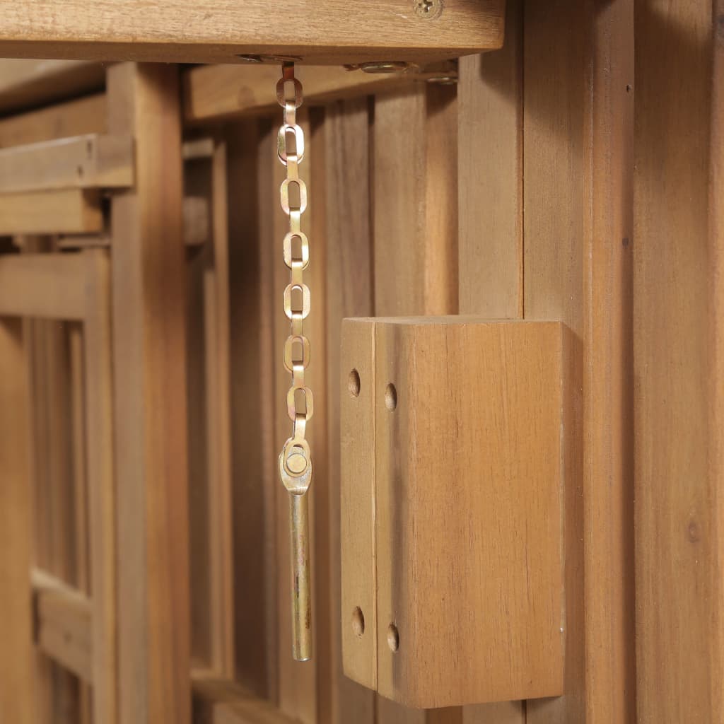 Ξαπλώστρα Πτυσσόμενη από Μασίφ Ξύλο Ακακίας