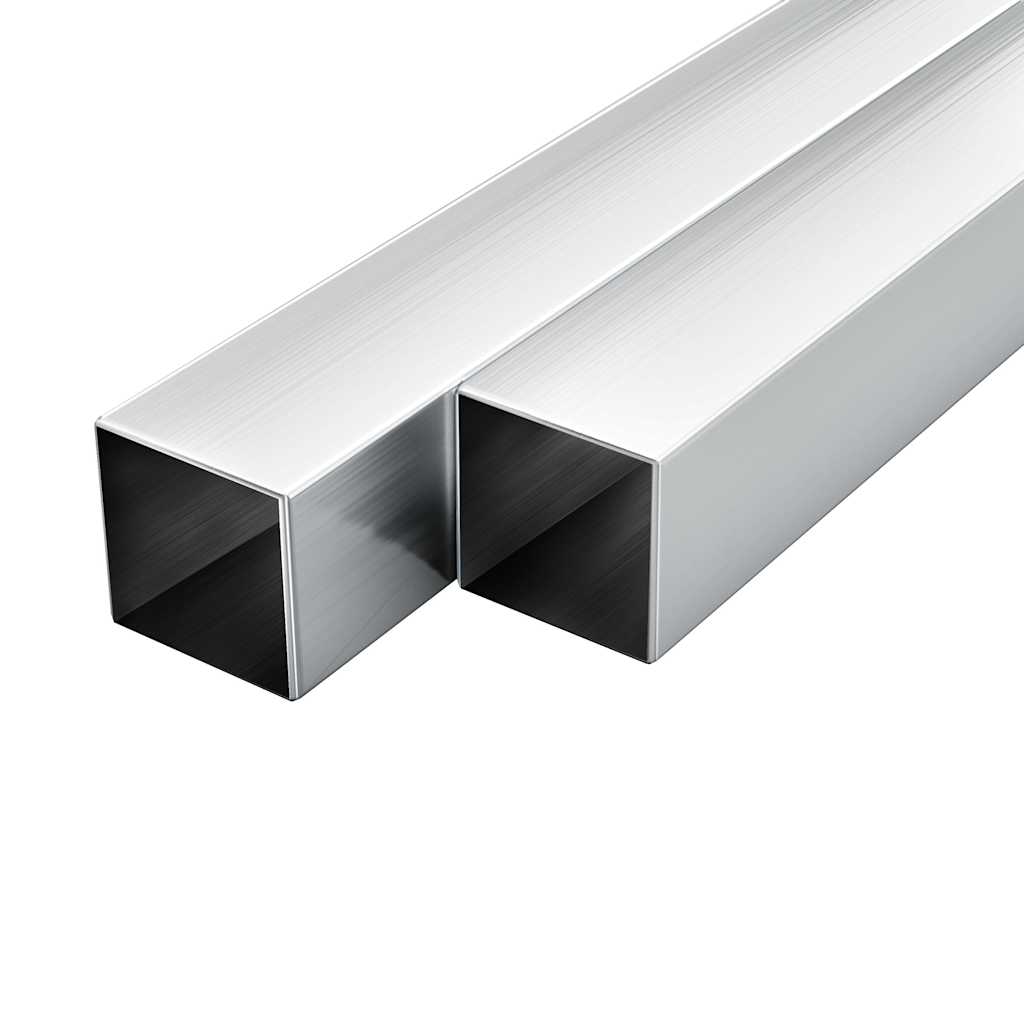 Σωλήνες Τετράγωνοι 6 τεμ. 1 μ. 30 x 30 x 2 χιλ. Αλουμινίου
