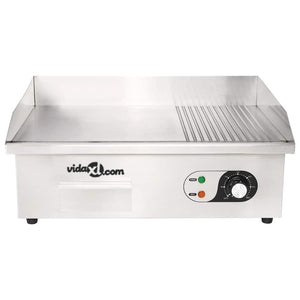 Πλάκα Ψησίματος Ηλεκτρική 3000 W 54x41x24 εκ. Ανοξείδωτο Ατσάλι