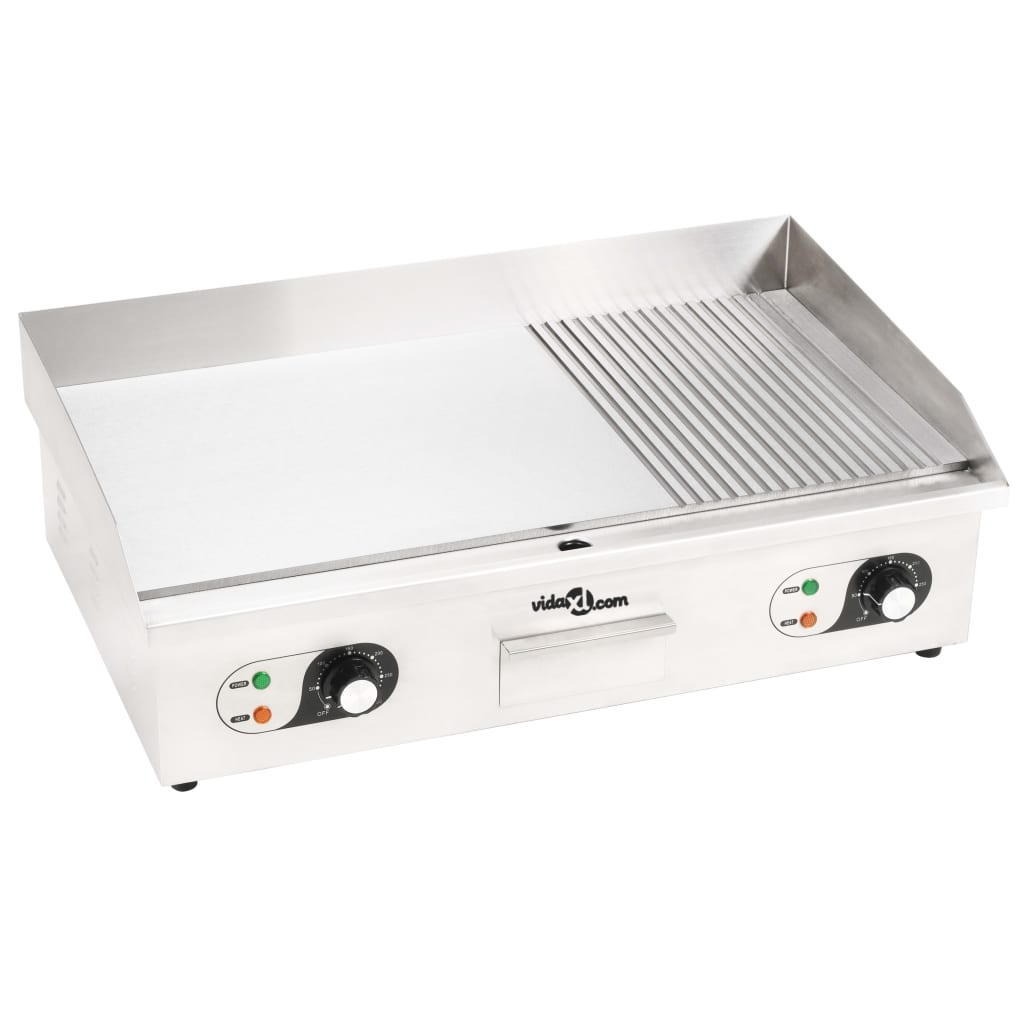 Πλάκα Ψησίματος Ηλεκτρική 4400 W 71x43x24 εκ. Ανοξείδωτο Ατσάλι
