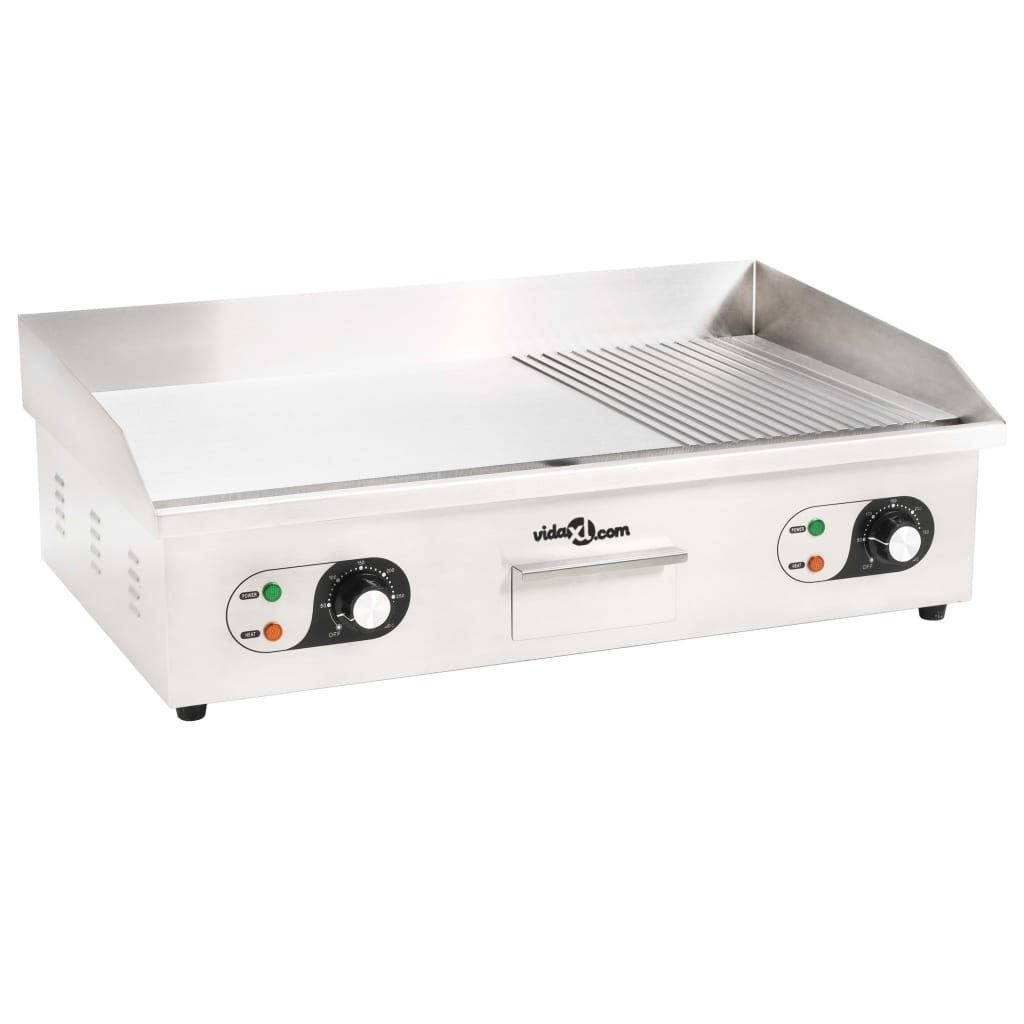 Πλάκα Ψησίματος Ηλεκτρική 4400 W 71x43x24 εκ. Ανοξείδωτο Ατσάλι