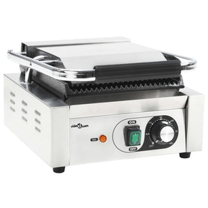 Τοστιέρα Ραβδωτή Panini 1800 W 31x30,5x20 εκ. Ανοξείδωτο Ατσάλι - Pakobazaar
