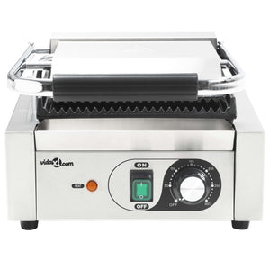 Τοστιέρα Ραβδωτή Panini 1800 W 31x30,5x20 εκ. Ανοξείδωτο Ατσάλι - Pakobazaar
