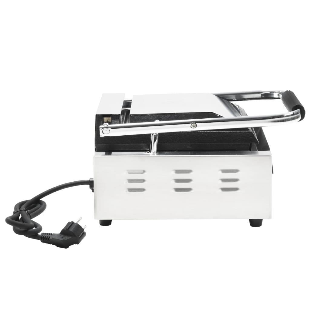 Τοστιέρα Ραβδωτή Panini 1800 W 31x30,5x20 εκ. Ανοξείδωτο Ατσάλι - Pakobazaar