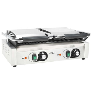 Τοστιέρα Διπλή Ραβδωτή Panini 3600 W 57 x 30,5 x 20 εκ. - Pakobazaar