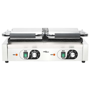 Τοστιέρα Διπλή Ραβδωτή Panini 3600 W 57 x 30,5 x 20 εκ. - Pakobazaar
