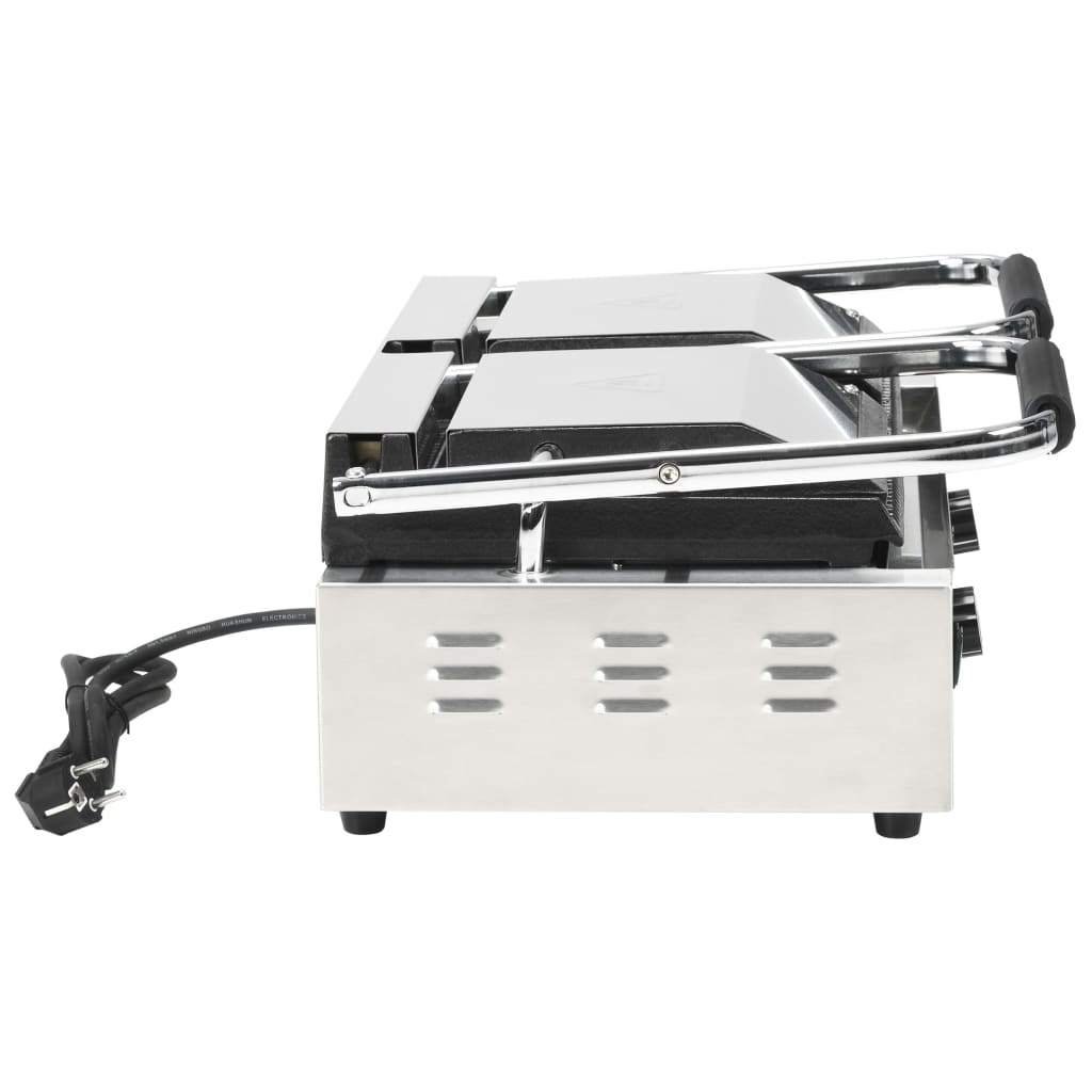 Τοστιέρα Διπλή Ραβδωτή Panini 3600 W 57 x 30,5 x 20 εκ. - Pakobazaar