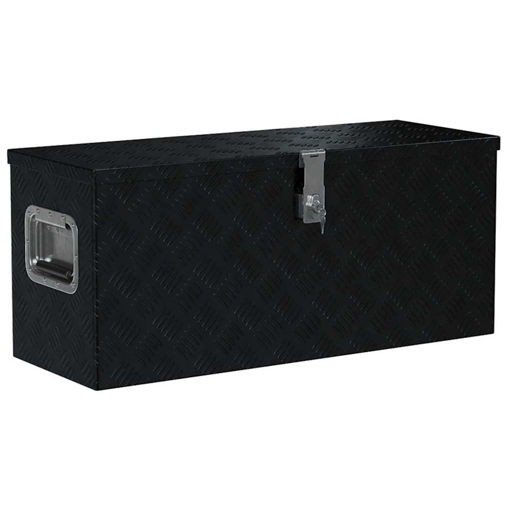 Κουτί Αποθήκευσης Τραπεζοειδές Ασημί 70x24x42 εκ. Αλουμινίου - PAKOBAZAAR