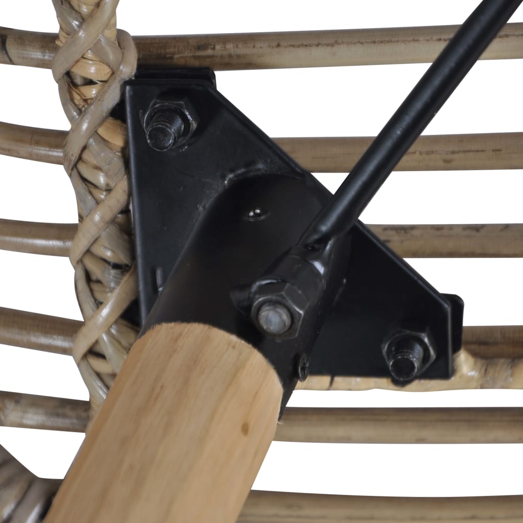 Καρέκλες Τραπεζαρίας 2 τεμ. Καφέ από Γνήσιο Ρατάν - PAKOBAZAAR