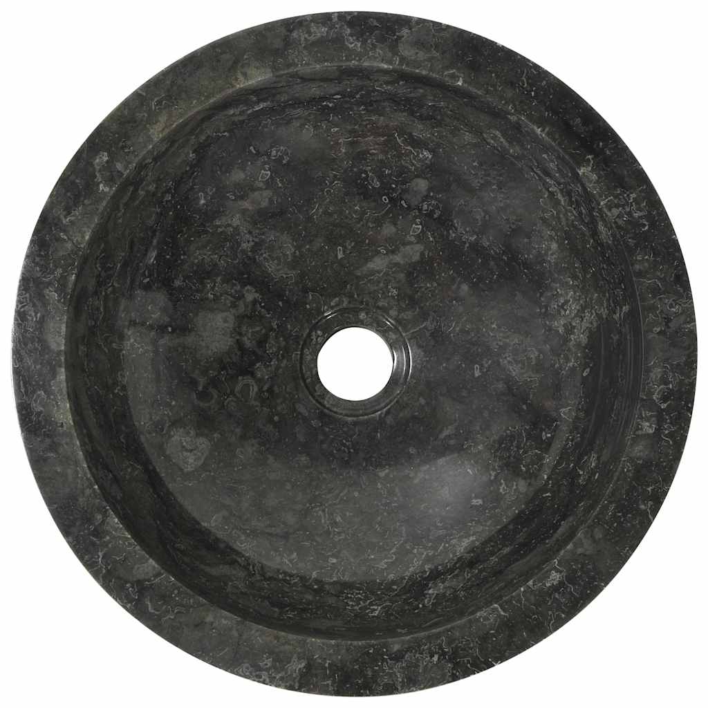 Νιπτήρας Μαύρος 40 x 12 εκ. Μαρμάρινος - PAKOBAZAAR