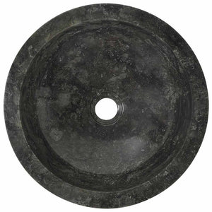 Νιπτήρας Μαύρος 40 x 12 εκ. Μαρμάρινος - PAKOBAZAAR