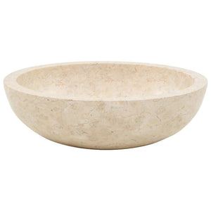 Νιπτήρας Κρεμ 40 x 12 εκ. Μαρμάρινος - PAKOBAZAAR