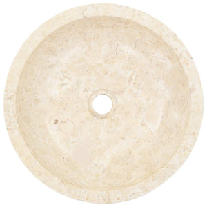 Νιπτήρας Κρεμ 40 x 12 εκ. Μαρμάρινος - PAKOBAZAAR