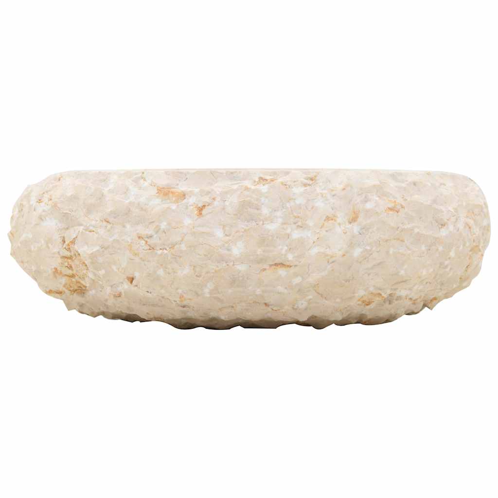 Νιπτήρας Κρεμ 40 x 12 εκ. Μαρμάρινος - PAKOBAZAAR