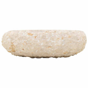 Νιπτήρας Κρεμ 40 x 12 εκ. Μαρμάρινος - PAKOBAZAAR