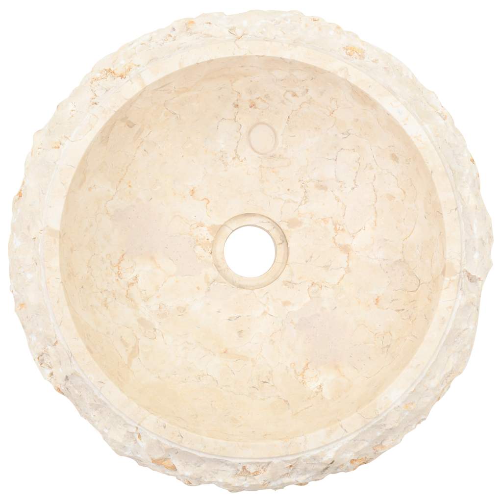 Νιπτήρας Κρεμ 40 x 12 εκ. Μαρμάρινος - PAKOBAZAAR