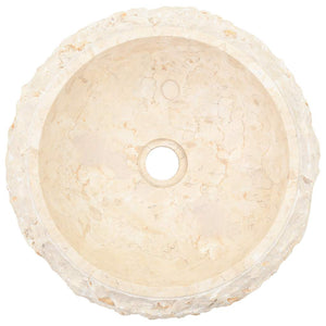 Νιπτήρας Κρεμ 40 x 12 εκ. Μαρμάρινος - PAKOBAZAAR